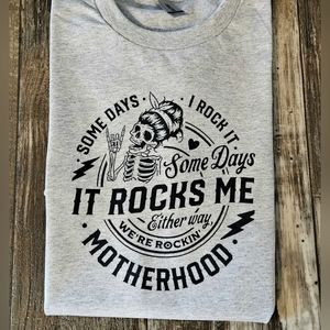 Mom shirt skeleton skull humor cute motherhood rock funny popular